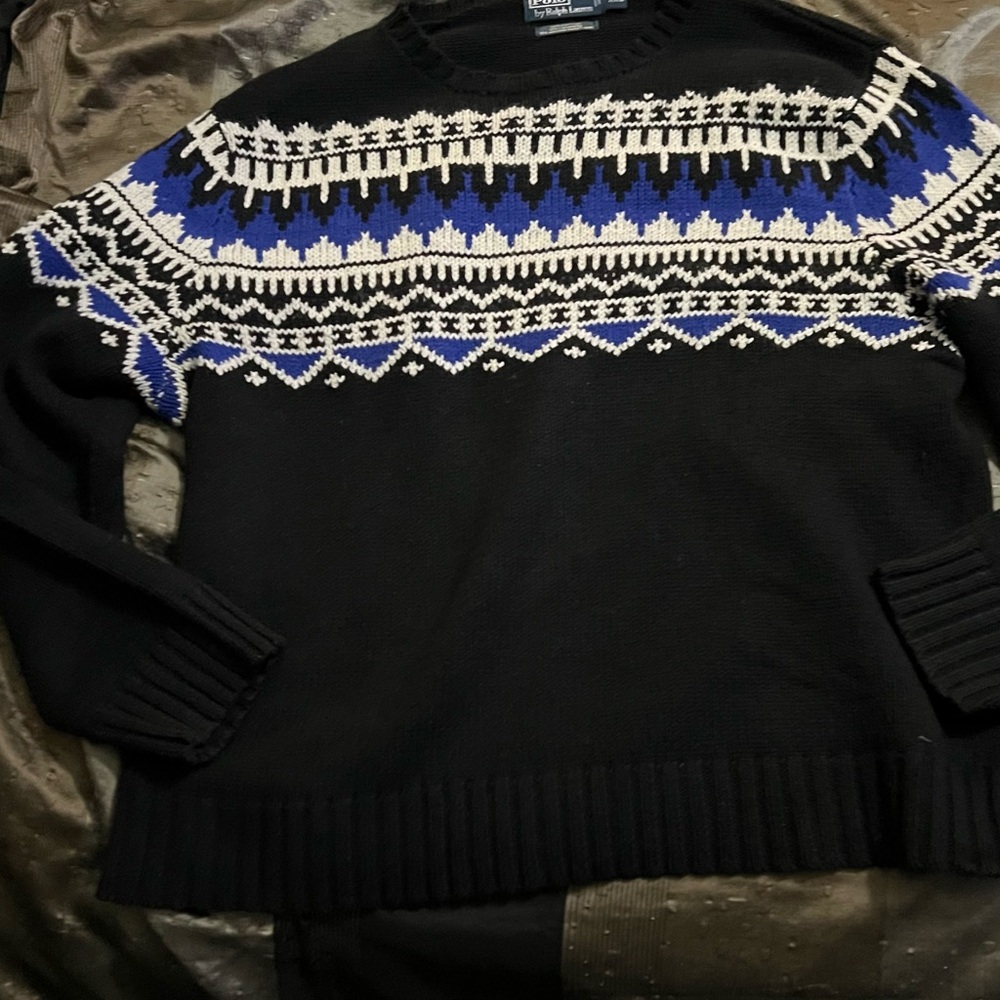 POLO RALPH LAUREN SPACE INVADERS SWEATER XXL